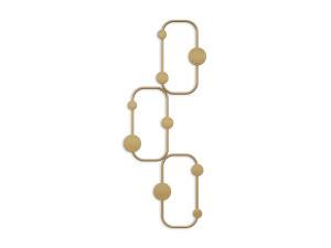 Metalen wandhaak "Lizzard" - 28 x 5 x 70 cm - Goud