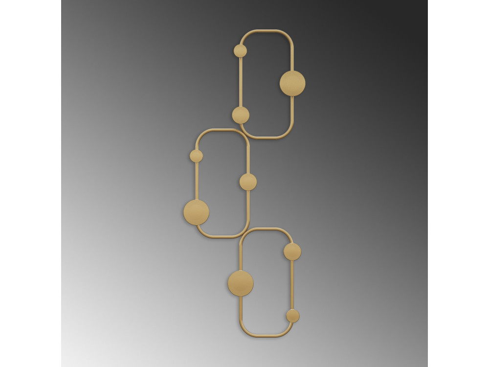 Metalen wandhaak "Lizzard" - 28 x 5 x 70 cm - Goud