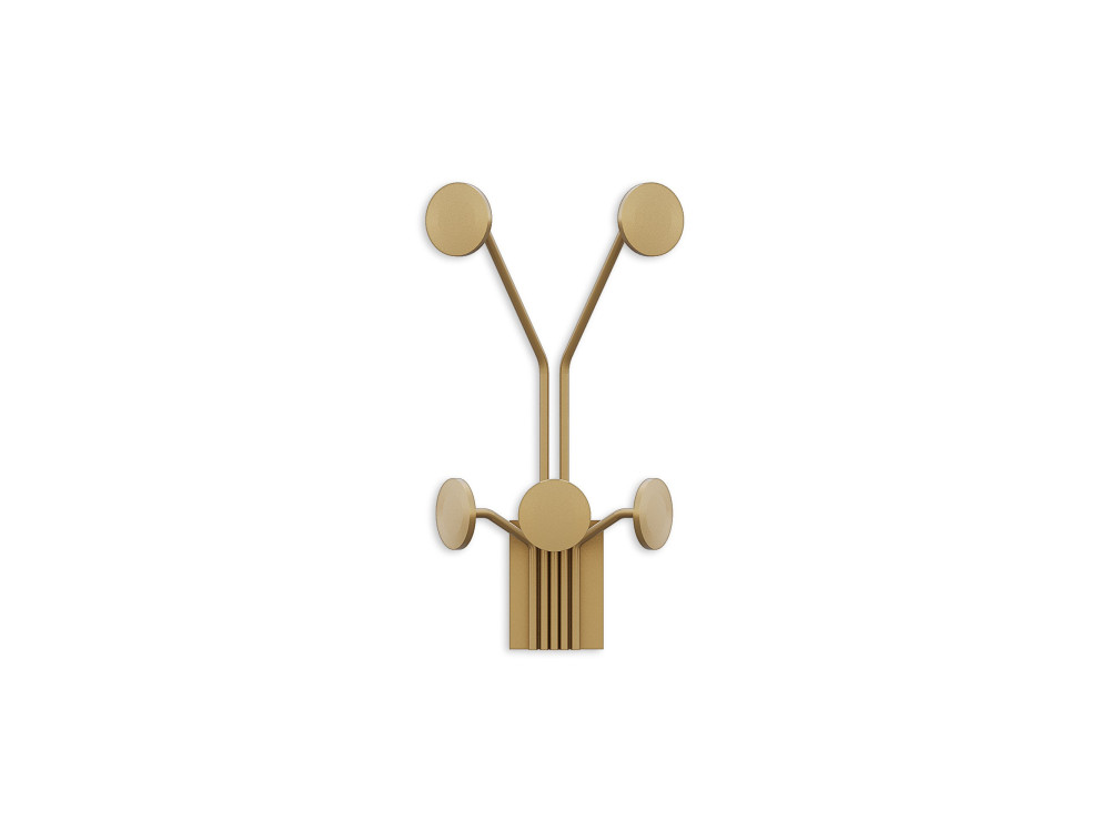 Metalen wandhaak "Giraffe" - 24 x 16 x 40 cm - Goud