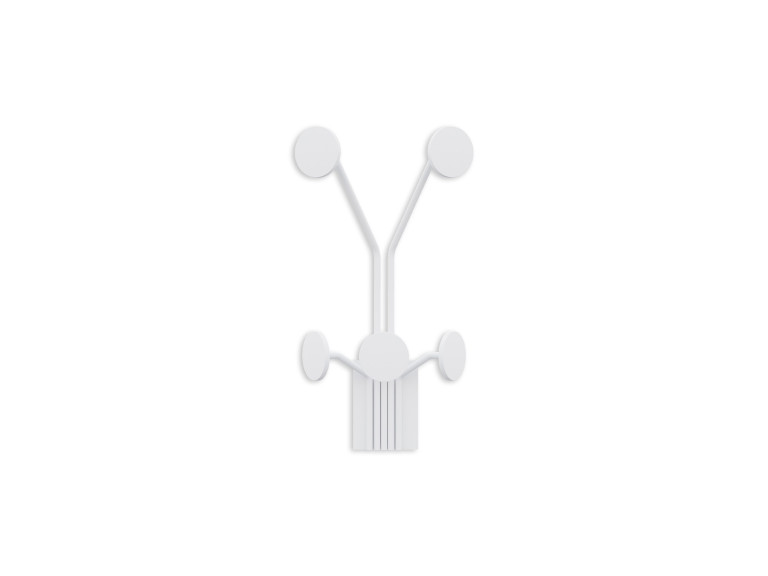 Metalen wandhaak "Giraffe" - 24 x 16 x 40 cm - Wit