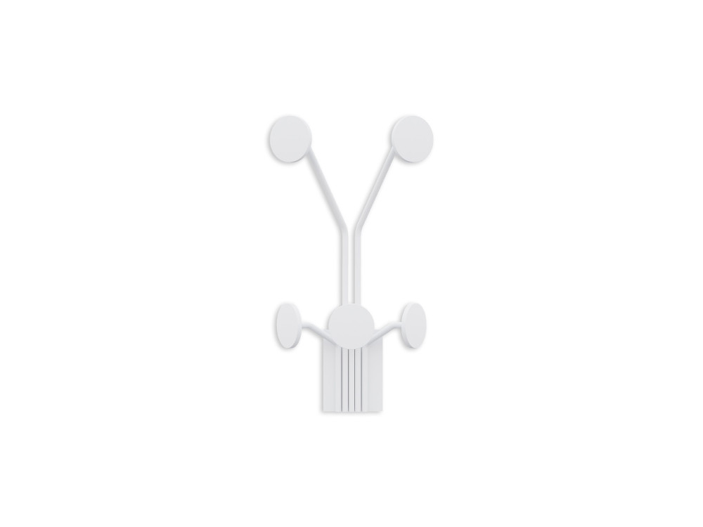 Metalen wandhaak "Giraffe" - 24 x 16 x 40 cm - Wit