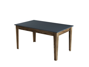 Houten eettafel "Milan500" - 145 x 88 x 75 cm - Antracietgrijs