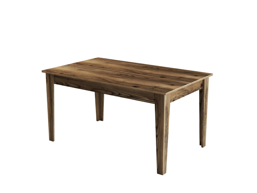 Houten eettafel "Milan500" - 145 x 88 x 75 cm - Bruin