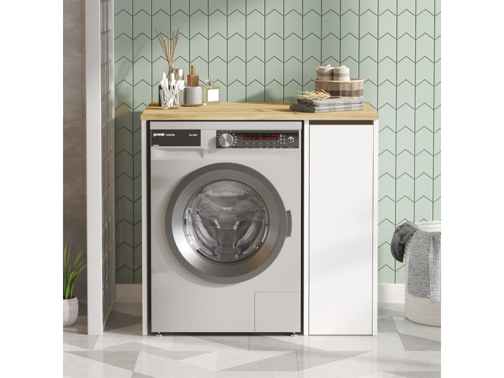SA1" houten wasmachine kast - 93 x 60 x 88 cm - Wit