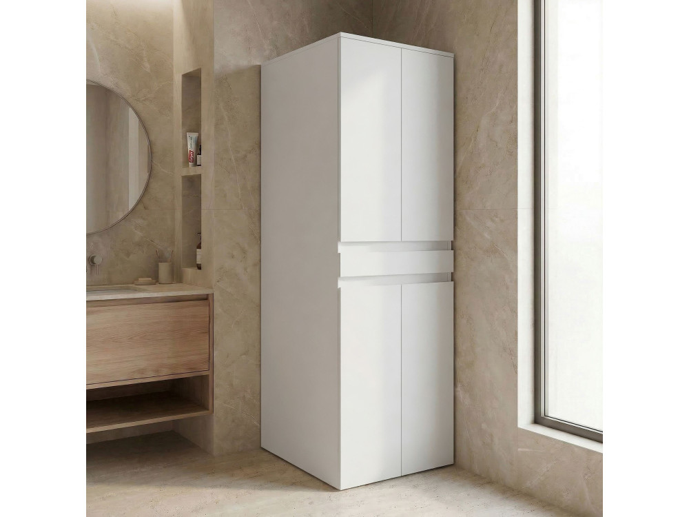 Wasmachineonderkast „Neve 70“ – 70 x 73 x 193 cm – matwit