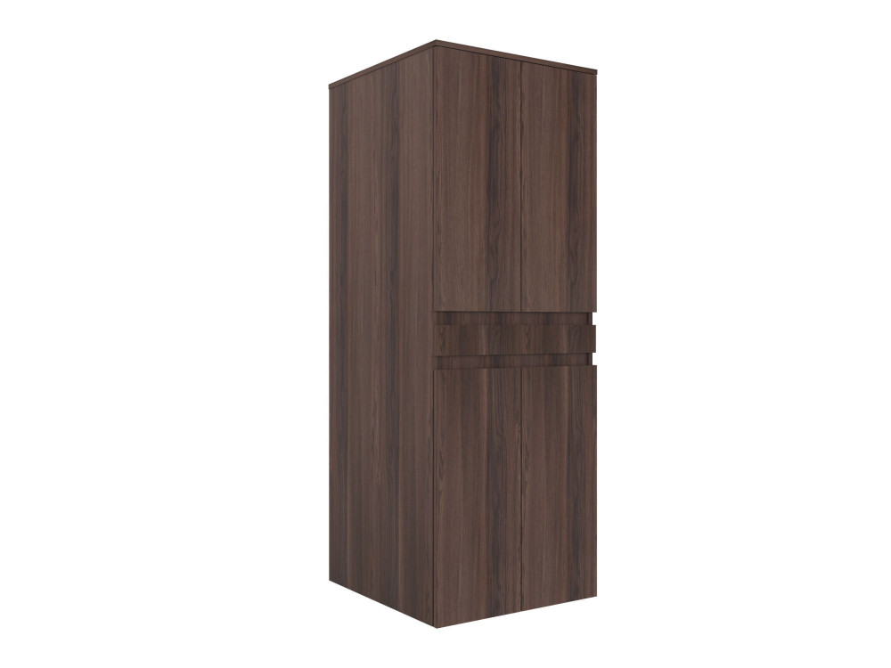 Wasmachineonderkast „Neve 70“ – 70 x 73 x 193 cm – Dark Walnut