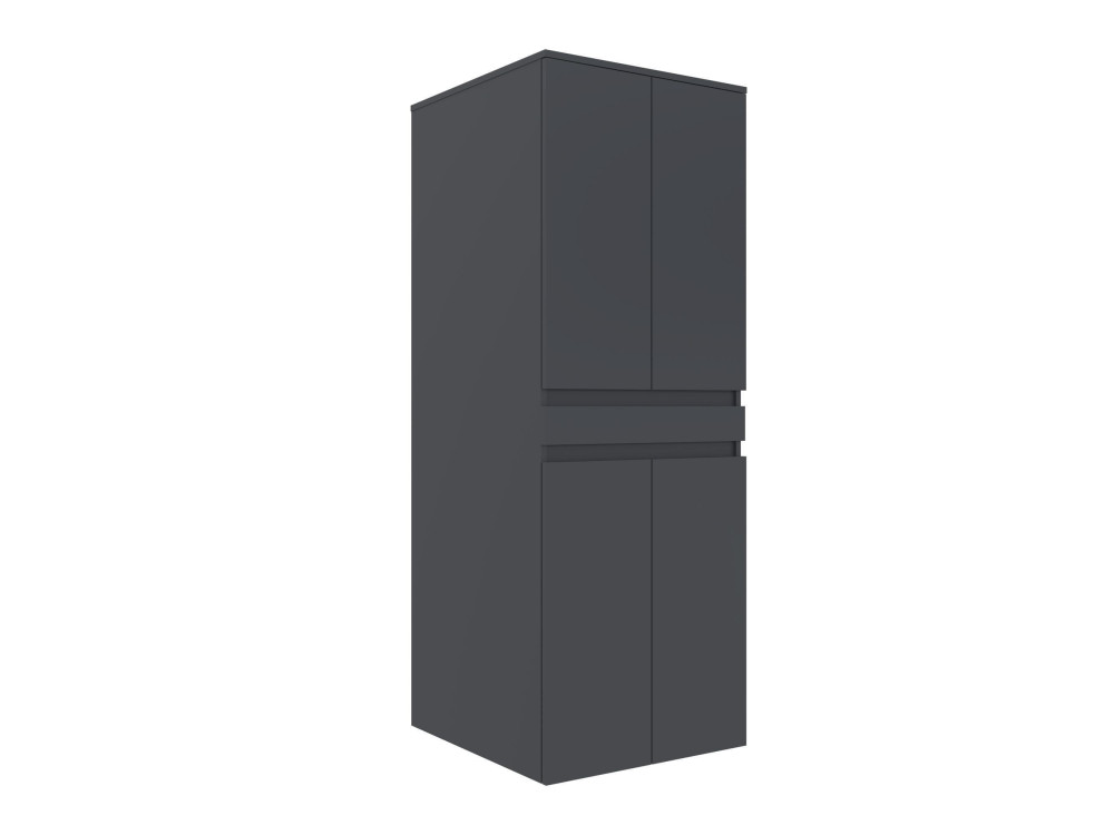 Wasmachineonderkast „Neve 70“ – 70 x 73 x 193 cm – mat antraciet