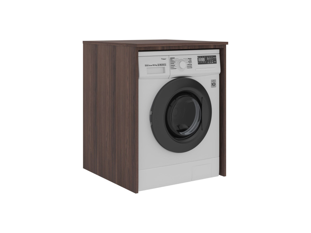 Wasmachineonderkast "Bosco 70" -  cm - Donker walnoot