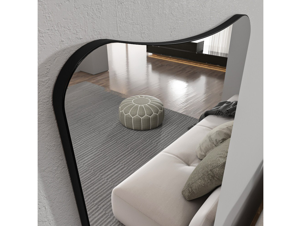 Vitros" houten paardenspiegel - 55 x 2 x 150 cm - Transparant