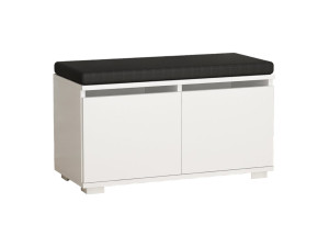 Drago" houten schoenenkast - 80 x 35 x 42 cm - Wit