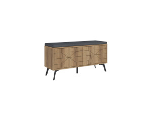 Houten schoenenkast "Dune" - 107 x 35 x 55 cm - Bruin