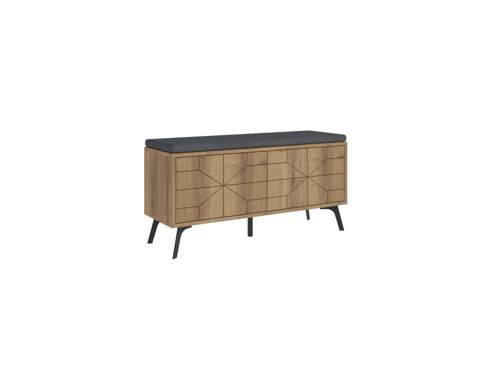 Houten schoenenkast "Dune" - 107 x 35 x 55 cm - Bruin