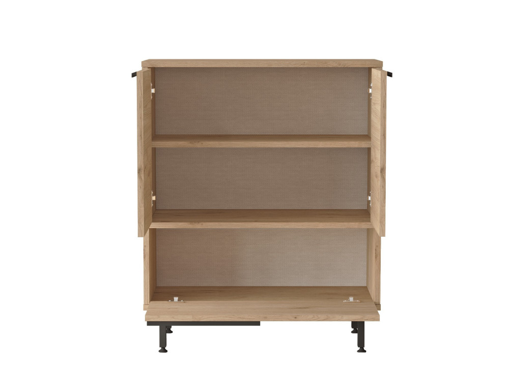 Calvin" houten schoenenkast - 74 x 35 x 90 cm - Bruin