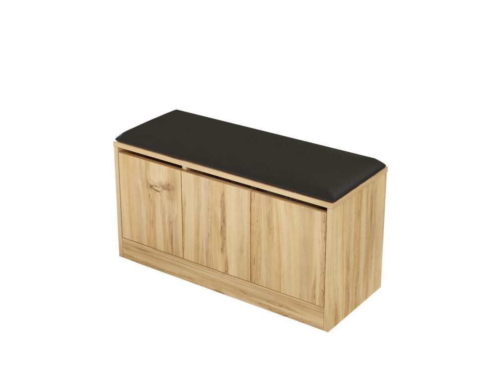 Houten schoenenkast "Mirko" - 90 x 35 x 45 cm - Beige