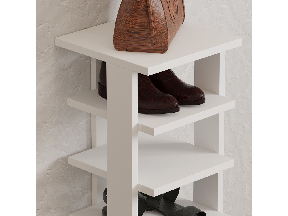 Houten schoenenkast "Ayka" - 30 x 30 x 110 cm - Wit