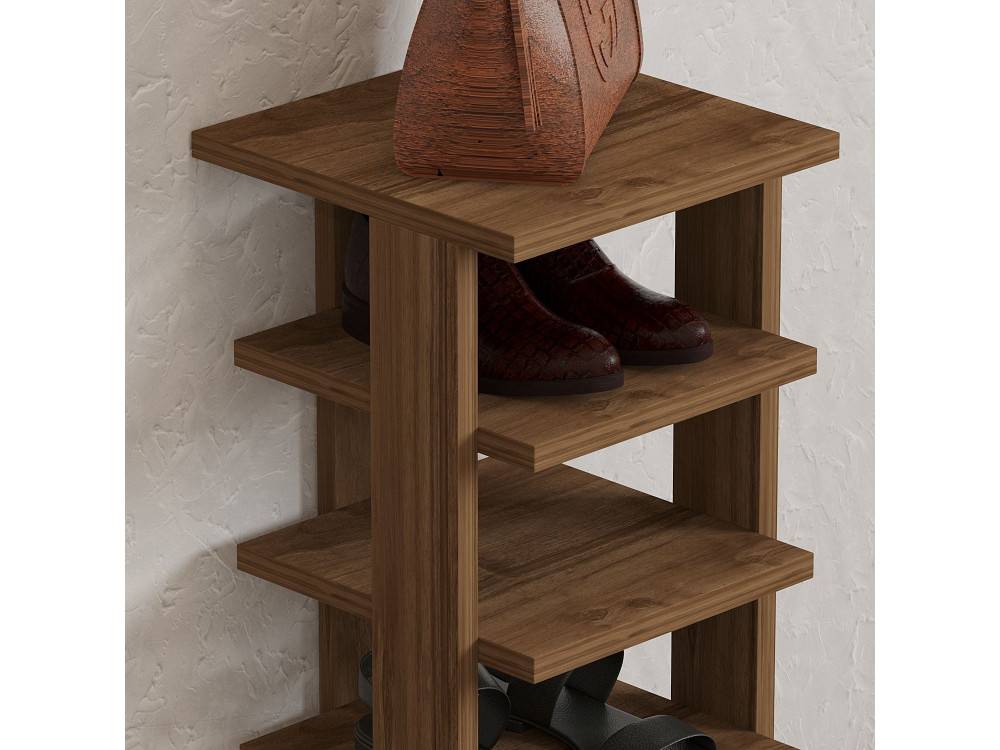 Houten schoenenkast "Ayka" - 30 x 30 x 110 cm - Bruin