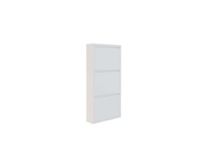 Metalen schoenenkast Luna - 50 x 15 x 103 cm - Wit