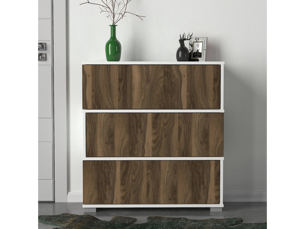 Klompenkast "Napolyon" - 90 x 30 x 93 cm - Bruin