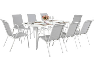 Tuinset tuinmeubel set textileen "Cordoba XL 180" - Phoenix - Grijs