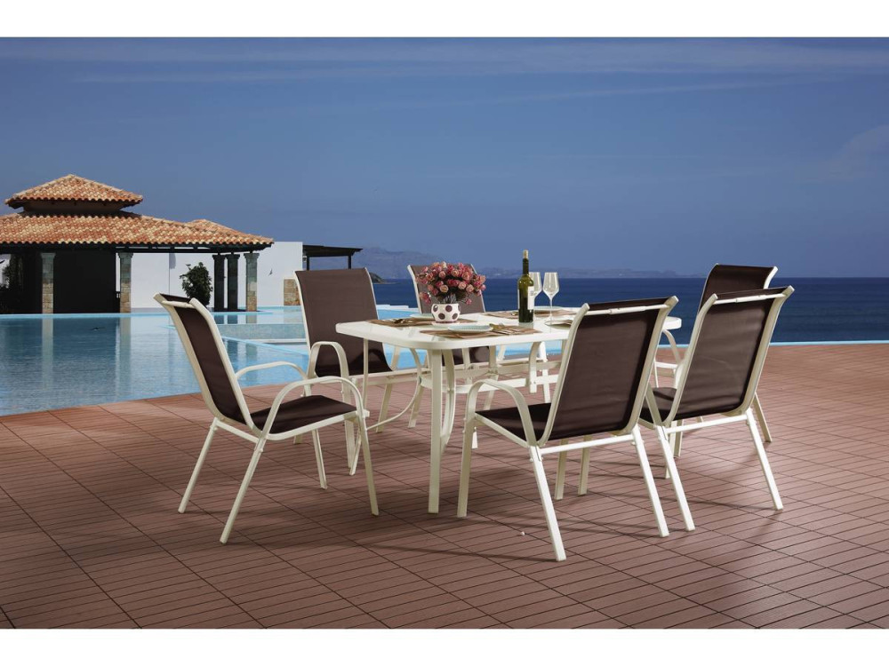 Tuinset textileen "Cordoba" - Phoenix - Taupe - grijs bruin