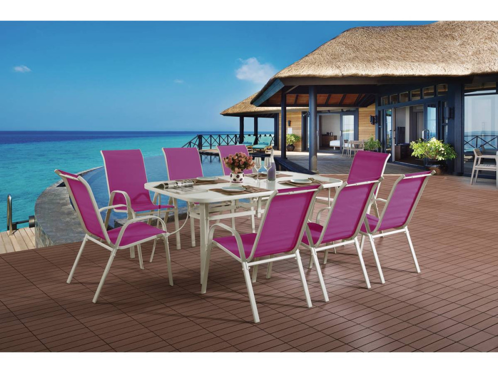 Tuinset tuinmeubel set textileen "Cordoba XL 180" - Phoenix - Fuschia