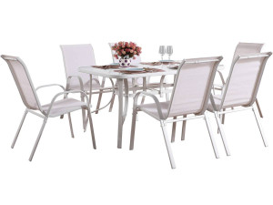 Tuinset textileen "Cordoba" - Phoenix - Ecru