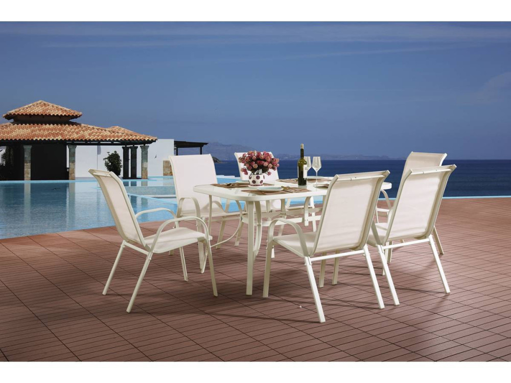 Tuinset textileen "Cordoba" - Phoenix - Ecru