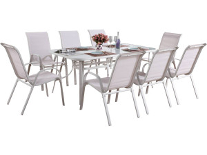 Tuinset textileen "Cordoba XL 180"- Phoenix - Ecru