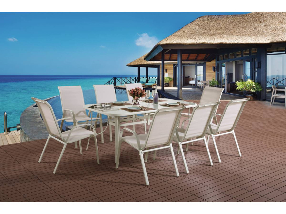 Tuinset textileen "Cordoba XL 180"- Phoenix - Ecru