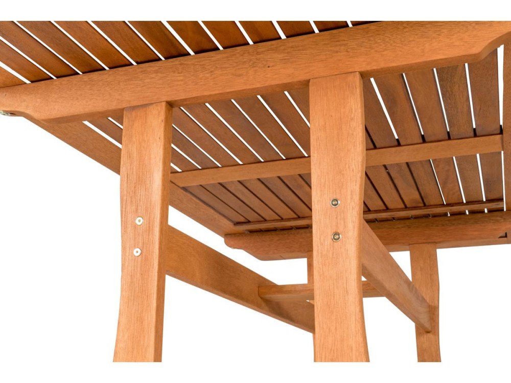 Tuinset eettafel outdoor "Séoul" - 1 tuintafel + 8 tuinstoelen - Maple - Beige - lichtbruin