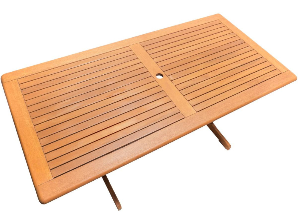 Tuinset eettafel outdoor "Séoul" - 1 tuintafel + 8 tuinstoelen - Maple - Beige - lichtbruin
