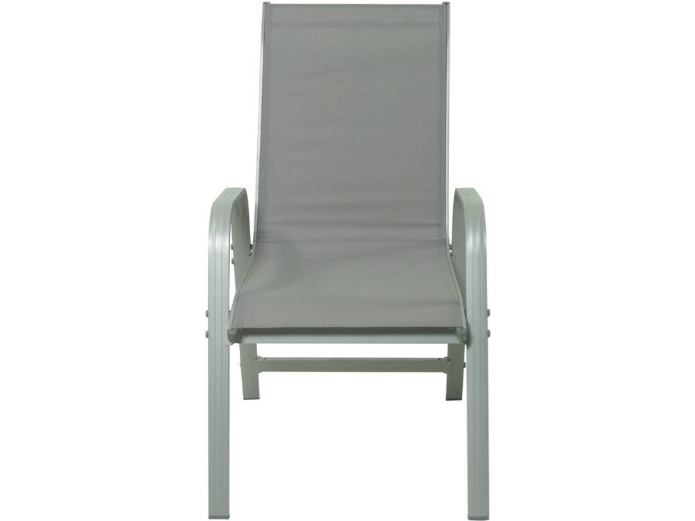 Tuinset 6 personen tuinmeubelen textileen "Cordoba + Porto" lichtgrijs