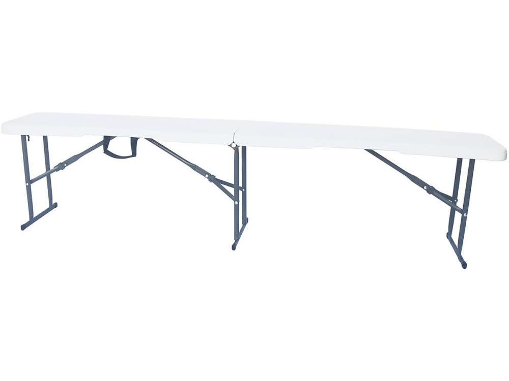 Opvouwbare tuintafel + 2 banken set "Foldy" - Wit