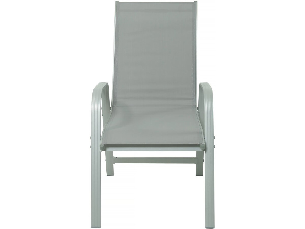 Tuinset tuintafel uitschuifbaar tafel outdoor aluminium "Lagos" - 140/280 x 90 x 76 cm - 10 zits - Grijs lichtgrijs