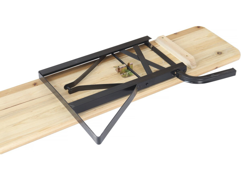 Houten brasserieset "Lisbon" tuinmeubelen met rugleuning - 180 cm - Bruin