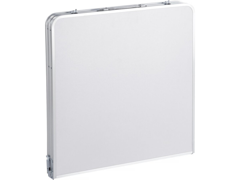 Set van campingtafel en 4 opvouwbare krukjes - 125 x 60 cm - Wit