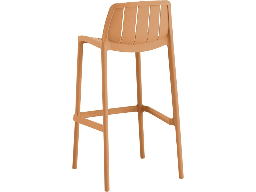 Vaena" stapelbare bistrotafel en kinderstoelen - 2 zits - Oranje