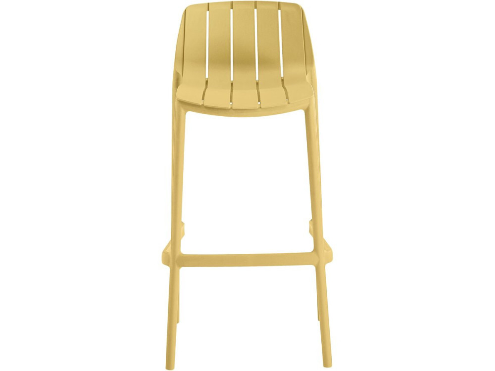 Vaena" stapelbare bistrotafel en kinderstoelen - 2 plaatsen - Geel