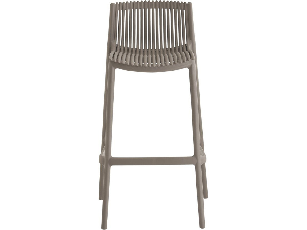Néora" stapelbare bistro tuintafel en kinderstoelen - 2 plaatsen - Taupe
