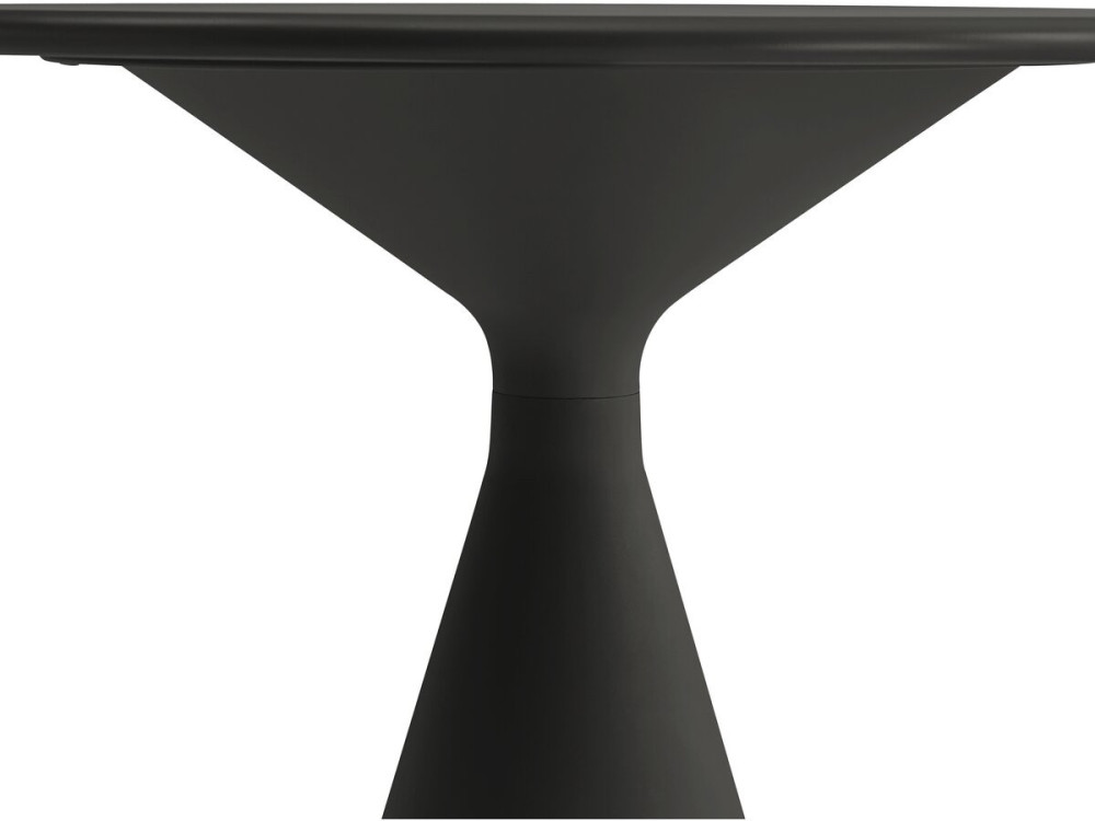 Néora" stapelbare bistro tuintafel en kinderstoelen - 2 plaatsen - Zwart