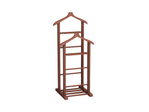 Beta" houten kledingrek - 33 x 46 x 120 cm - Bruin