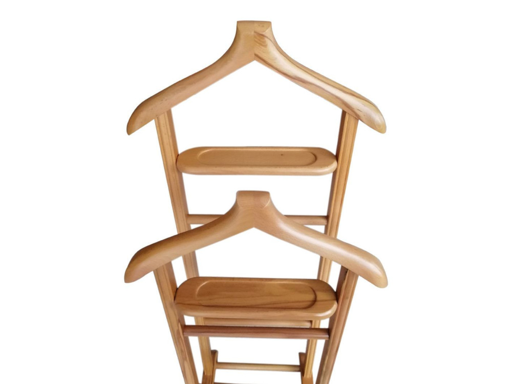 Beta" houten kledingrek - 33 x 46 x 120 cm - Beige