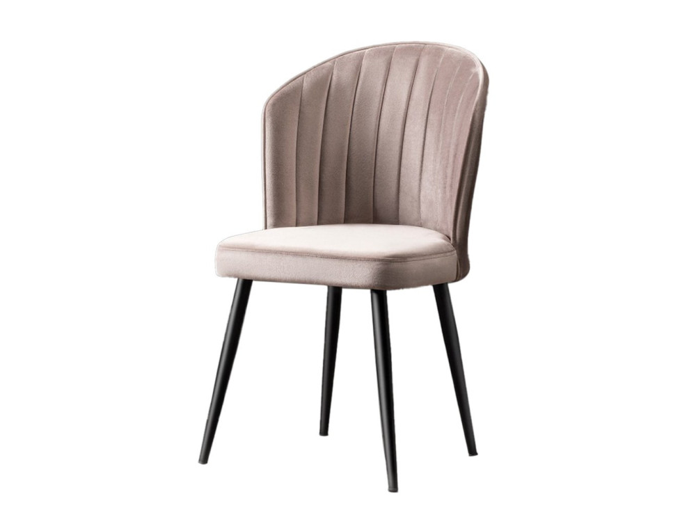 Rubi" houten stoelenset (2 stuks) - 52 x 42 x 85 cm - Cappuccino