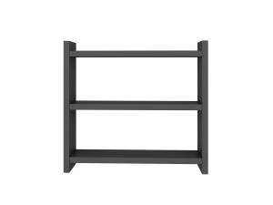 Cosmic" houten keukenplank - 44 x 10 x 40 cm - Antraciet grijs
