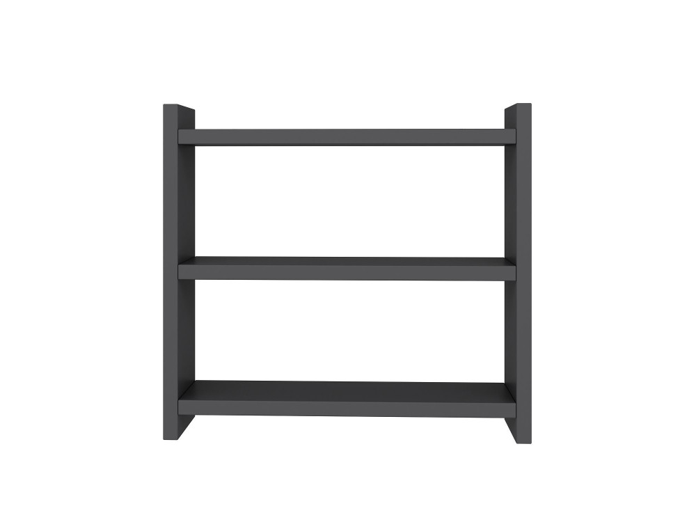 Cosmic" houten keukenplank - 44 x 10 x 40 cm - Antraciet grijs