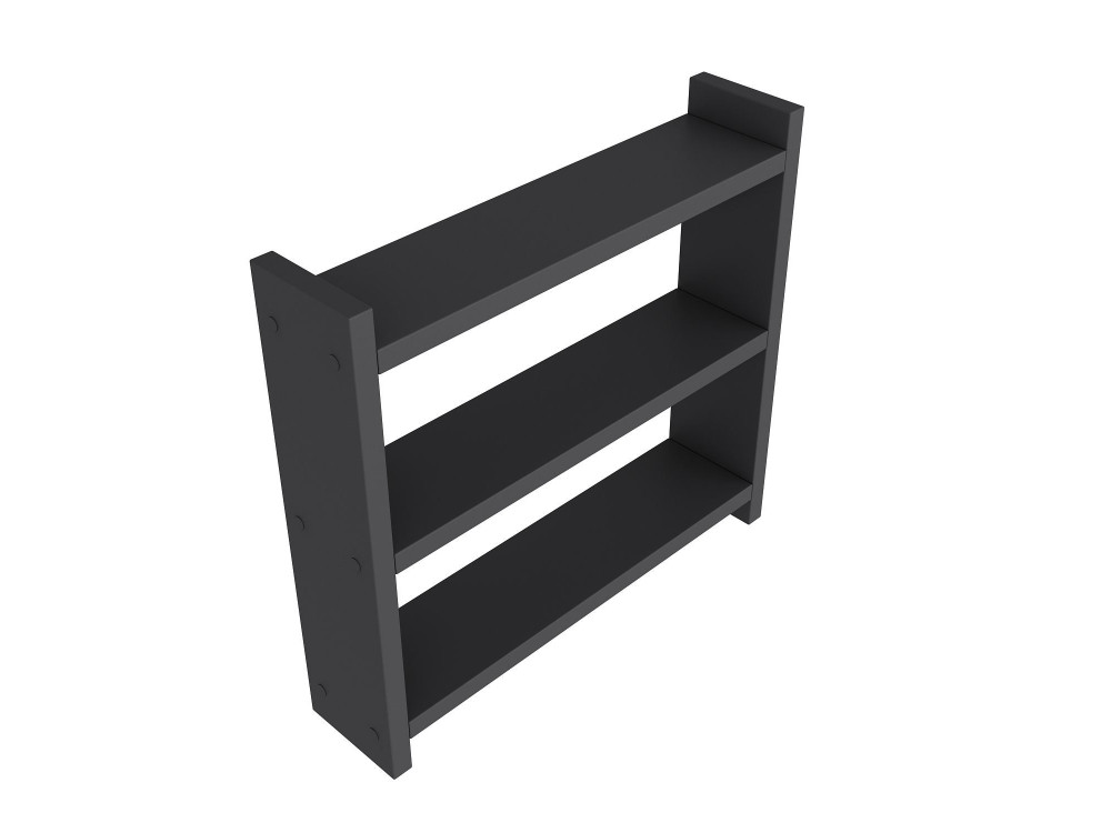 Cosmic" houten keukenplank - 44 x 10 x 40 cm - Antraciet grijs