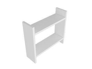 Houten keukenplank "Denver" - 34 x 10 x 30 cm - Wit