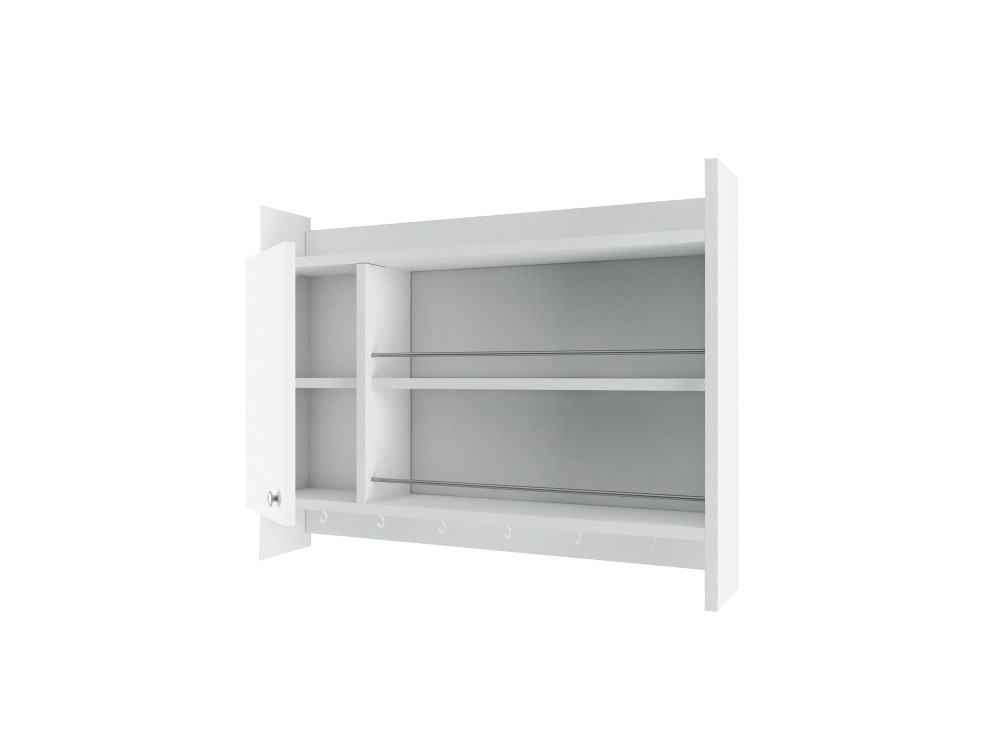 Houten keukenplank "Knerr" - 85 x 13 x 65 cm - Wit