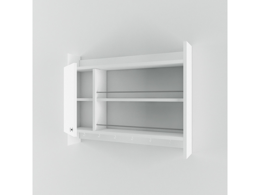Houten keukenplank "Knerr" - 85 x 13 x 65 cm - Wit