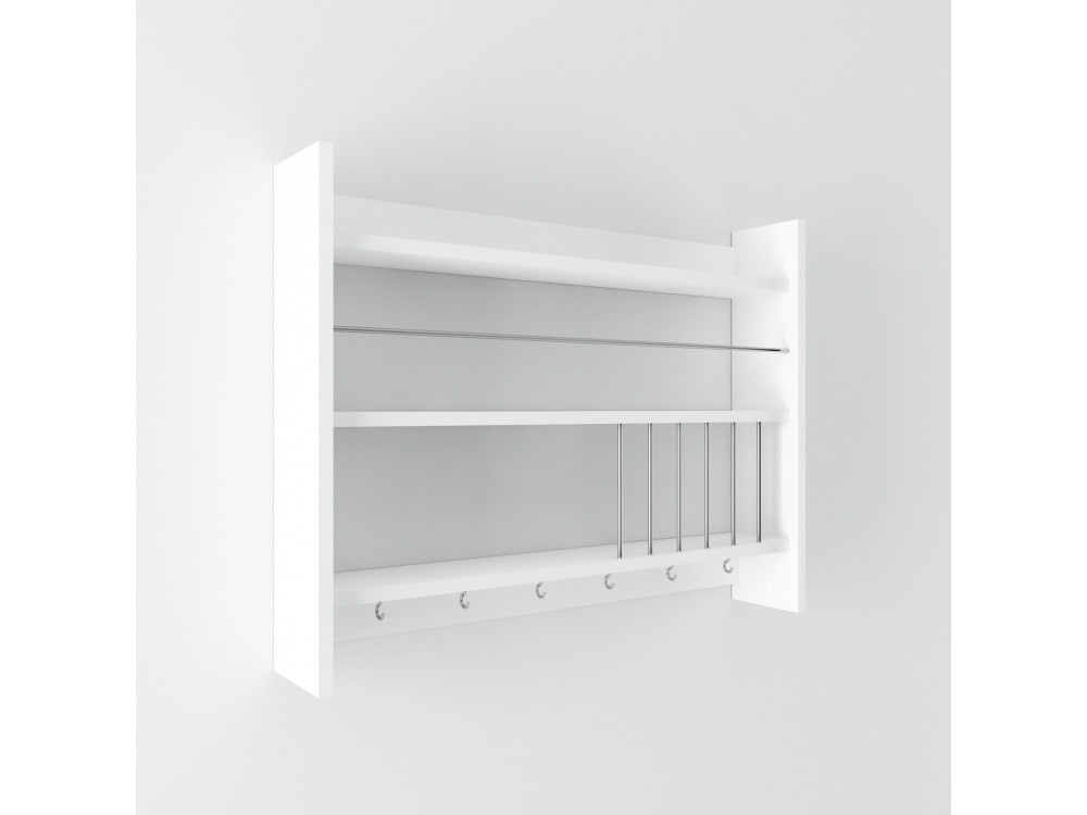 Houten keukenplank "Kolin" - 85 x 13 x 65 cm - Wit
